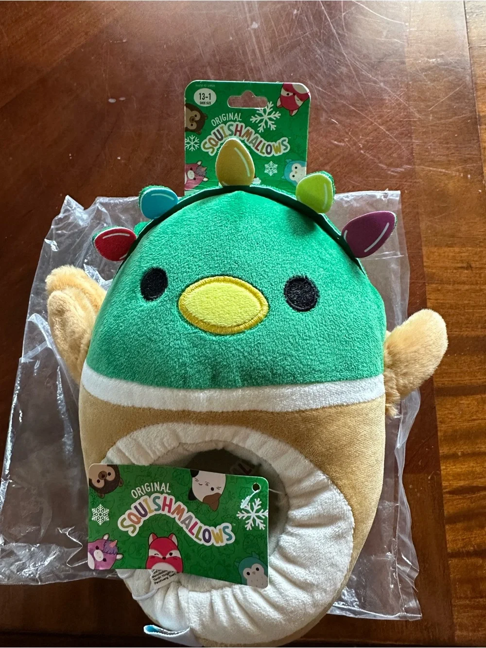Squishmallows Plush Christmas Duck slippers 🦆🎄